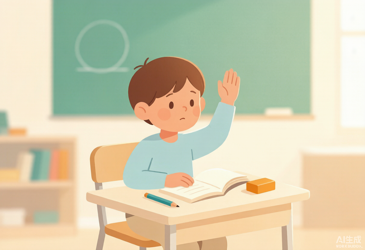 被同学笑过一次 孩子再也不举手 背后是社交焦虑 配图