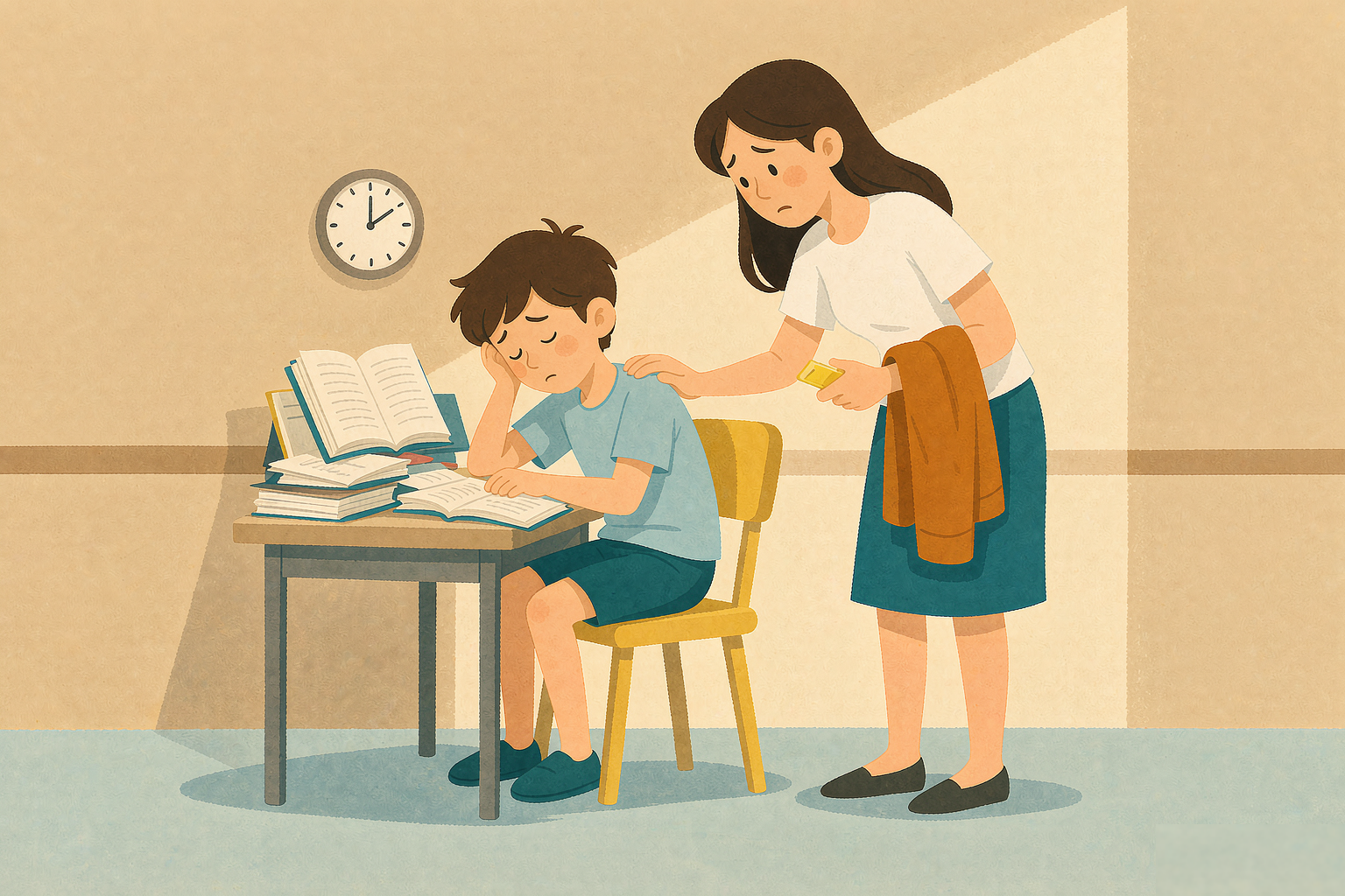 孩子总把作业拖到睡前才哭着赶、嘴上老挂等一下，这几条时间预估的信号先对一对 配图